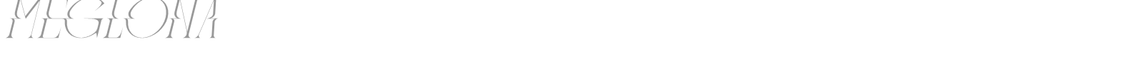 Meglona font preview